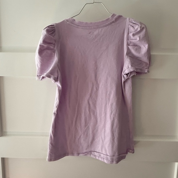 Crown & Ivy Lilac Puff Sleeve T-Shirt - Picture 5 of 7